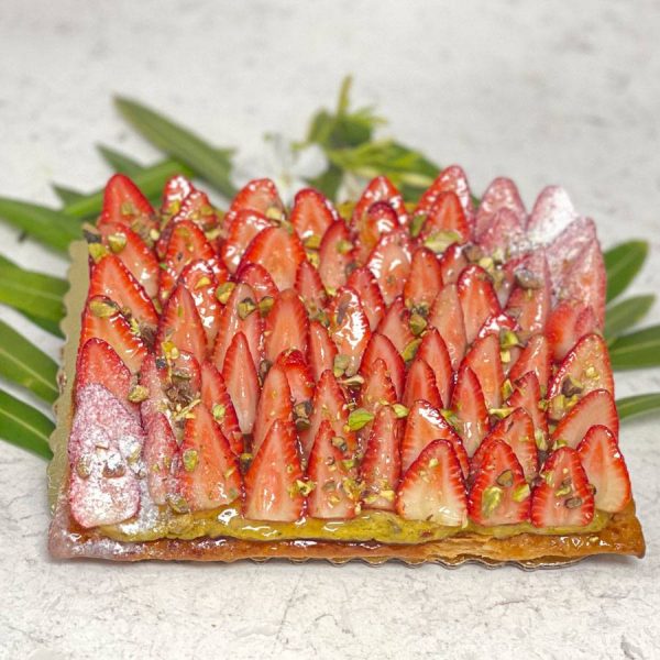 Strawberry Pistachio Tart